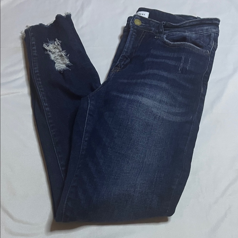 Flying Monkey Distressed Skinny Jeans